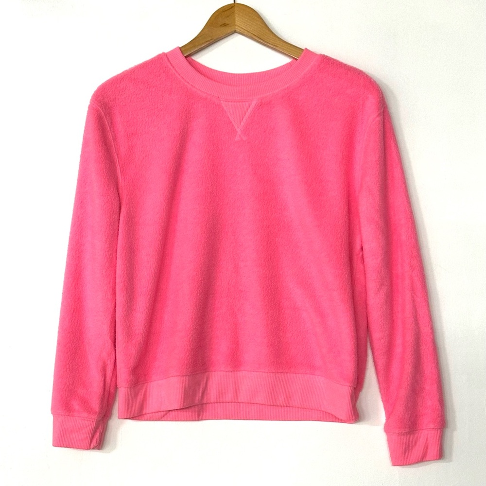 Cozy‎ Bubble Gum Hot  Pink Women's Sweatshirt Junior M 7-8